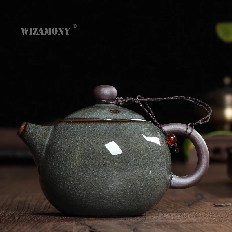 Новый чайный набор кракле глазурь GeKiln Longquan Celadon Zisha керамика искусство Тай Тхи
