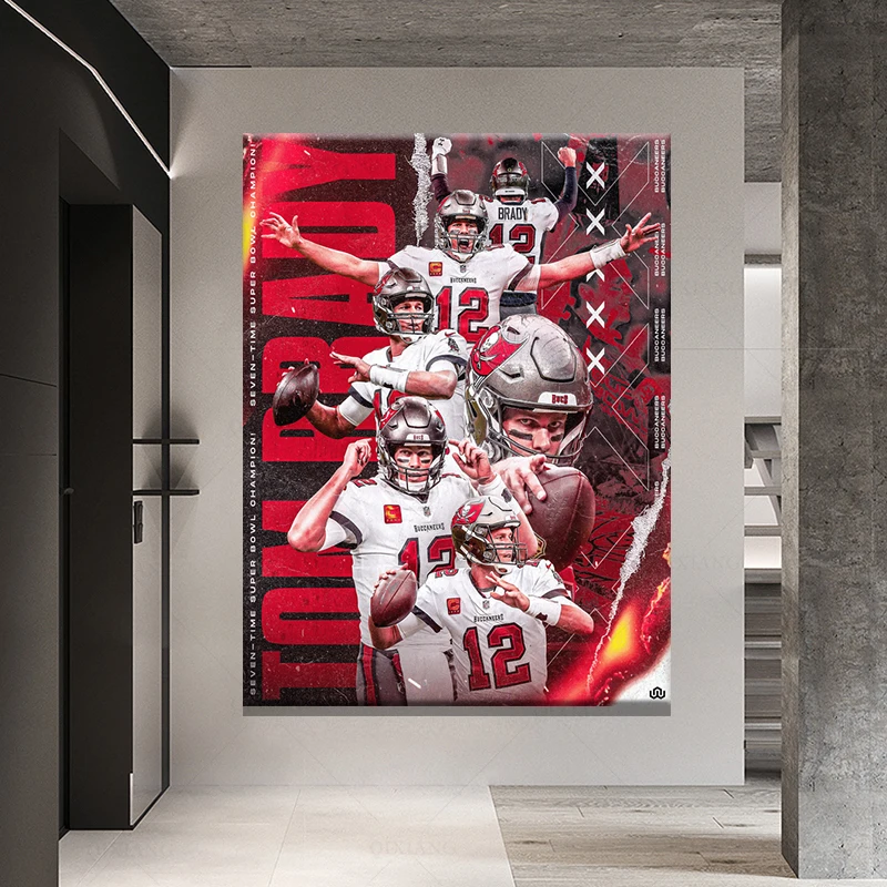 Плакат для регби по американскому футболу украшение страны настенный