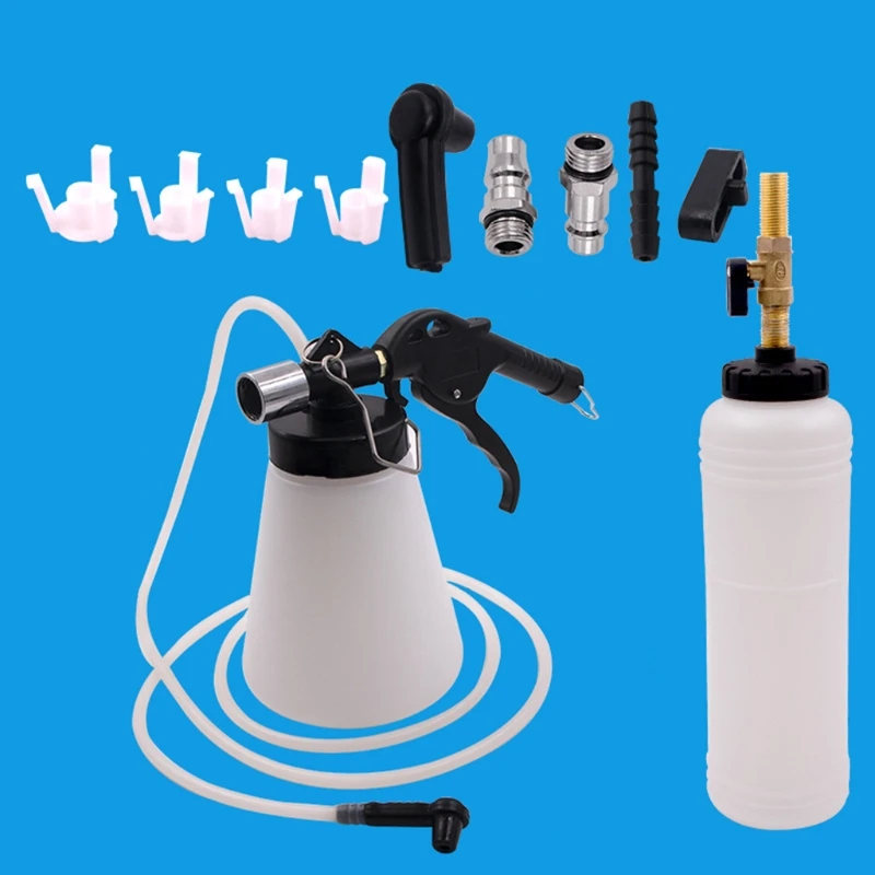 

Convenient Car Manual Brake Oil Fluid Changer Hand Pressure Pump Refill Tank 1L Extractor Bottle Fuel Dispenser Kit