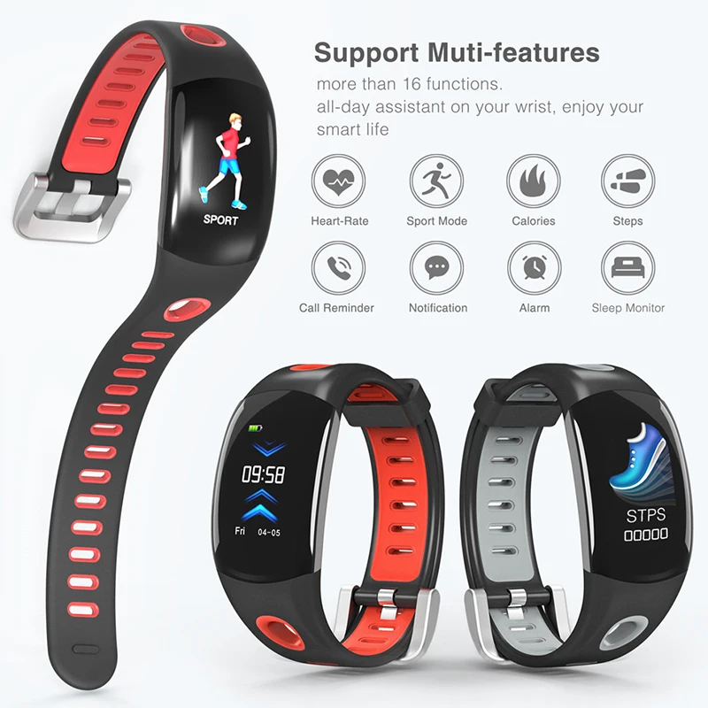 BINSSAW Men's Sport Smart Watches Heart Rate Monitor Waterproof Wristband Women Fitness Tracker Smartwatch IOS Android | Электроника