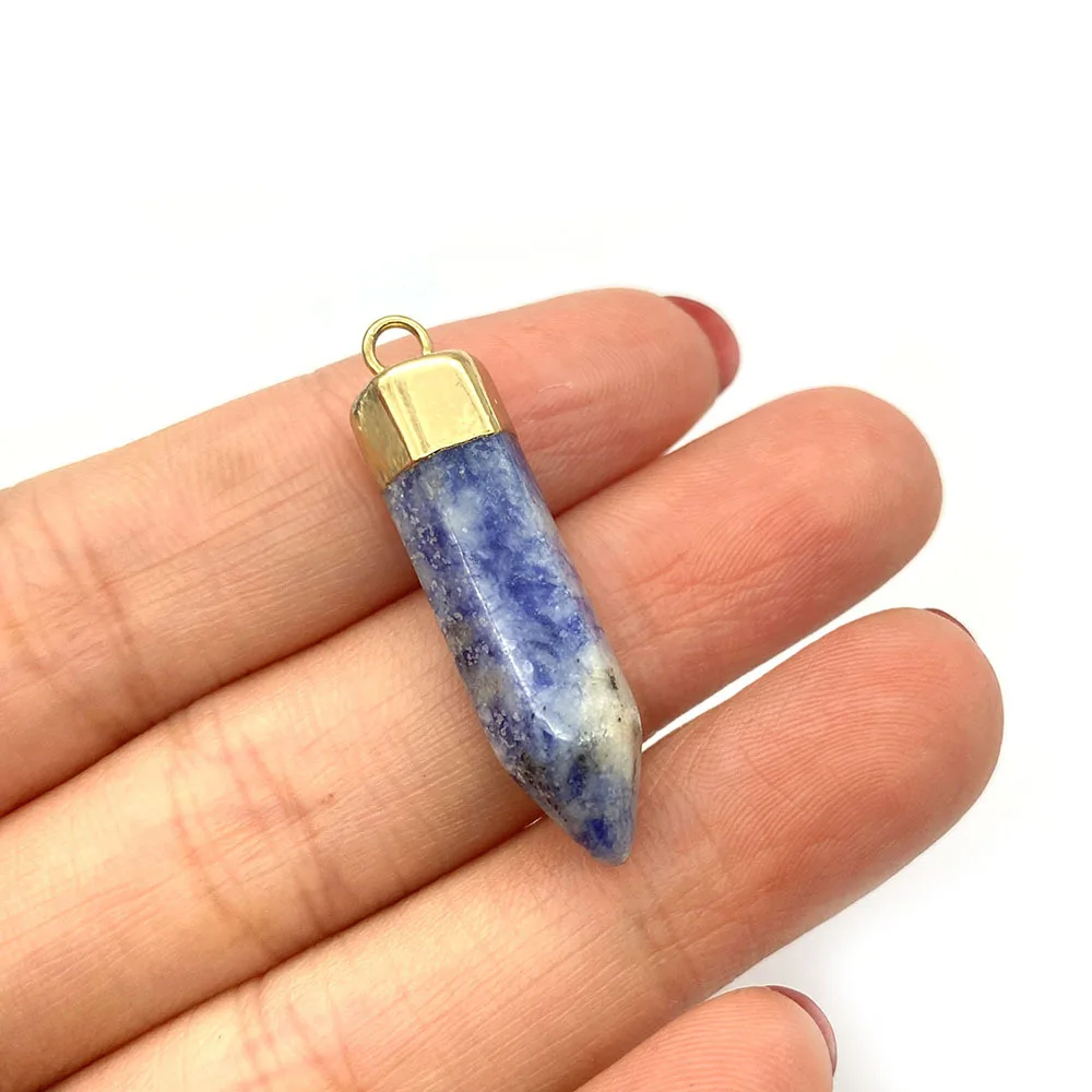 Подвеска из кварца с шестигранником 8x36 мм для изготовления ювелирных изделий |