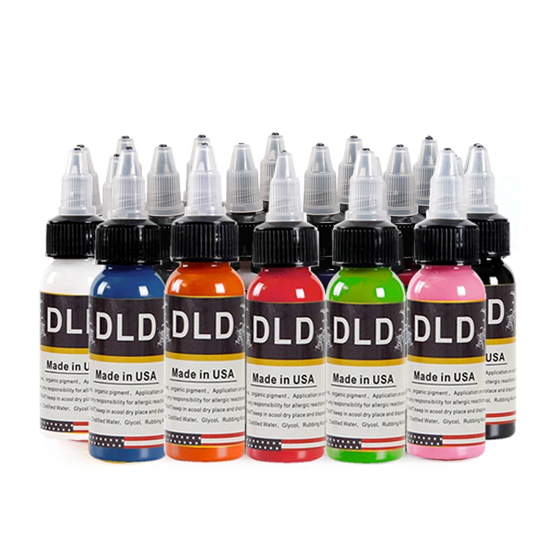 Набор чернил для татуировки DLD 7 шт. микроблейдинг Перманентный макияж