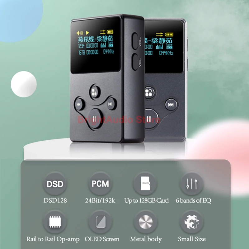 Мини портативный музыкальный плеер Xduoo X2S Hi Res без потерь с поддержкой MP3 Rail to Op Amp