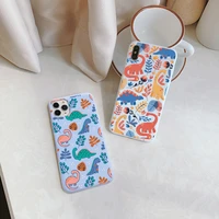 cute dinosaur baby phone case for iphone 13 12 11 pro max for iphone 6s 7 8 plus se 2020 x xr xs max soft silicone cover funda