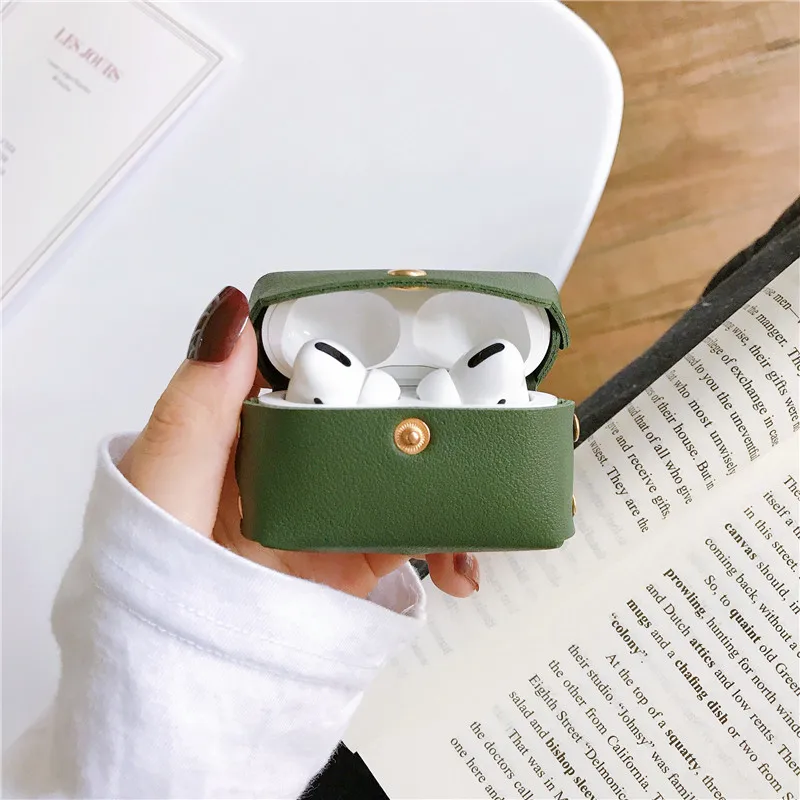 Роскошная кожаная сумка с кисточками для Apple Airpods Pro чехол Модный милый наушников