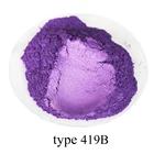 Перламутровый пигмент, акриловая краска для поделок, тип 419B, фиолетовый, 50 г, художественная автомобильная краска, краситель для мыла, краситель слюдяной порошковый пигмент