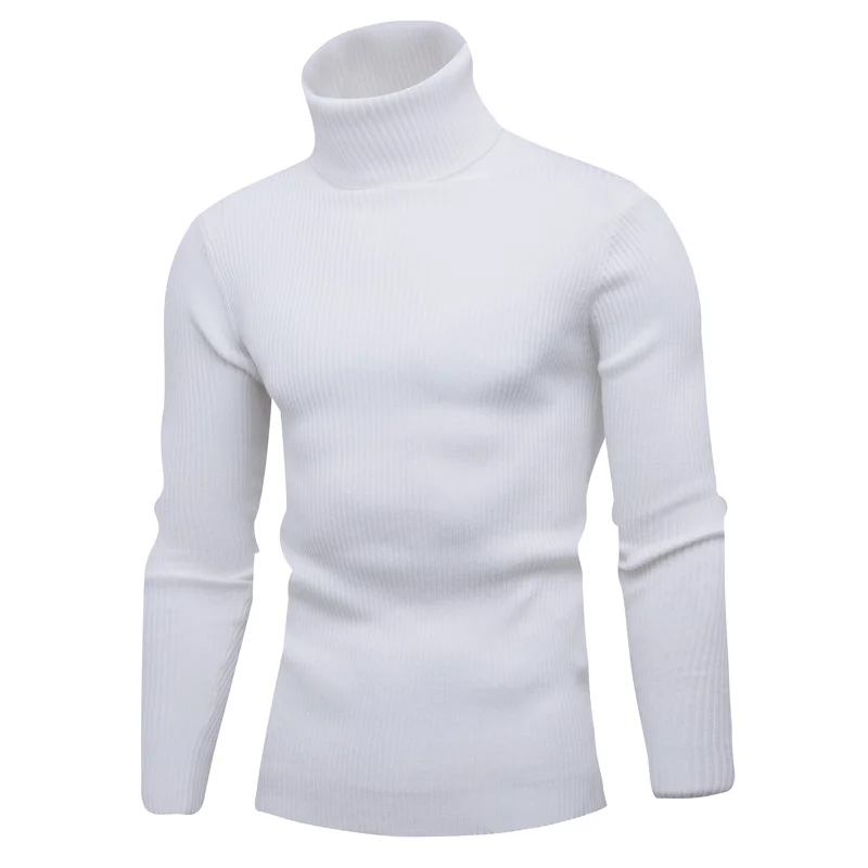 

Trend Casual Autumn and Winter Turtleneck Sweater Men's Pullover Long-sleeved Warm Knit Sweater