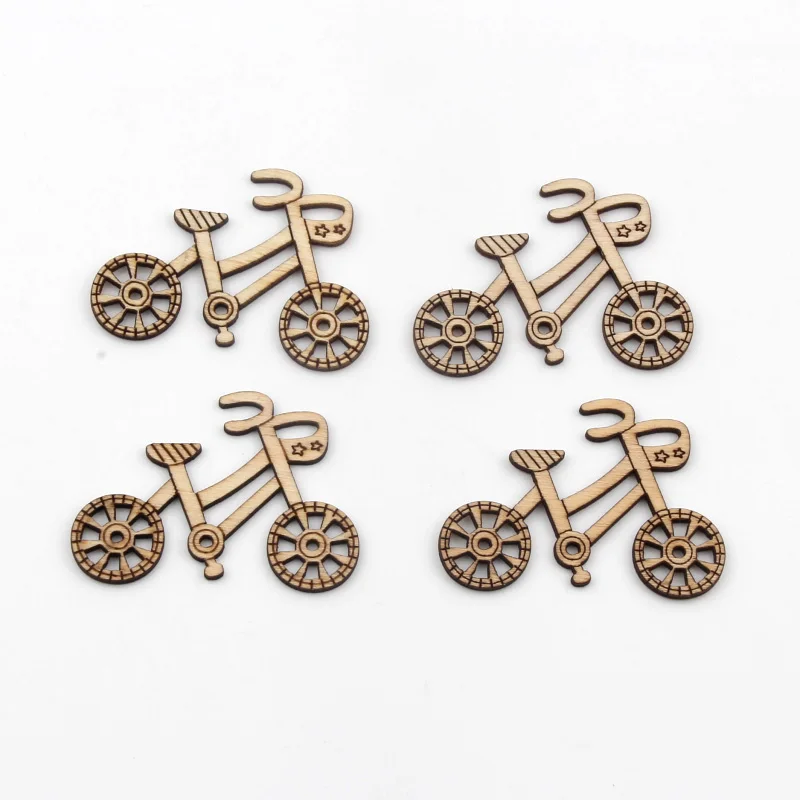 Наклейки для скрапбукинга детские из натурального дерева 10 шт. | Дом и сад