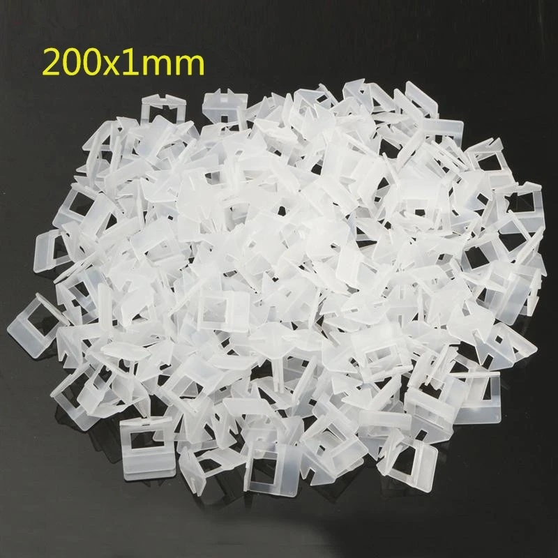 200pcs Plastic Ceramic Tile Leveling System 200 Clips Tiling Flooring Tools | Инструменты