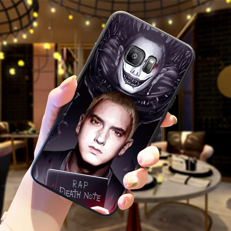 Чехлы для samsung A70 50 40 30 20 10 60 6 Plus Эминем рэп A7 A8 A9Soft на заднюю панель телефона