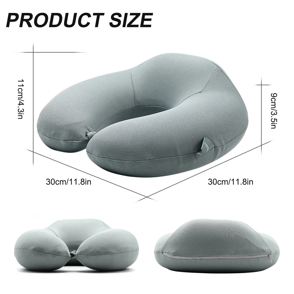 Подушка для шеи с эффектом памяти U-образная подушка поддержки самолета шейного