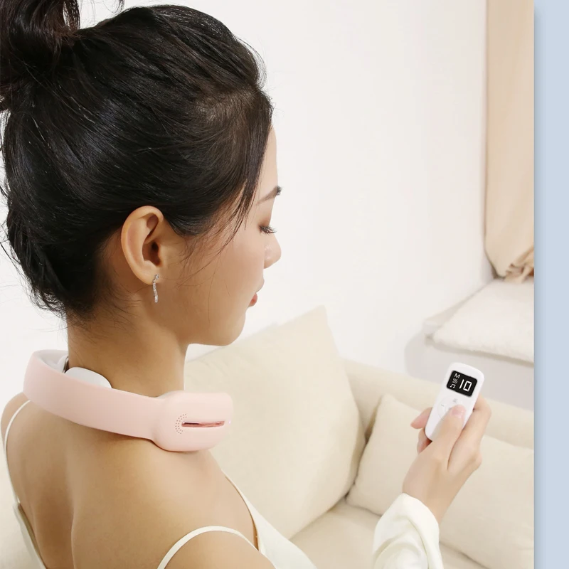 New Smart Electric Neck and Shoulder Massager Low Frequency Heating Pain Relief Tool Health Care Relax Relaxation | Красота и