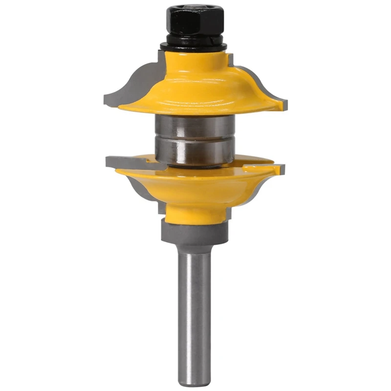 

1x Woodworking Cone Tenon Milling and Tenoning Machine & 3Pcs 8mm Shank Entry Interior Tenon Door Router Bit Set