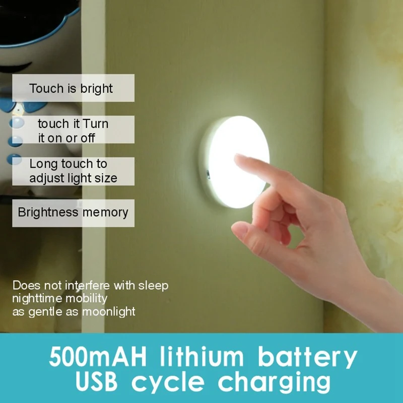 Светодиодная лампа с usb зарядкой Ночной светильник прикроватный для грудного