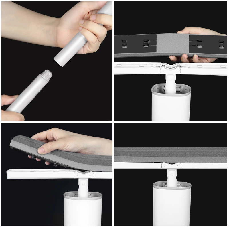 

New Sponge Mop,Retractable hidden mop head Absorbing Squeeze Water Glue Cotton Floor Cleaning Mop ,Household Cleaning Tools