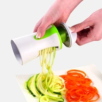 portable spiralizer vegetable slicer handheld spiralizer peeler stainless steel spiral slicer for potatoes zucchini spaghetti