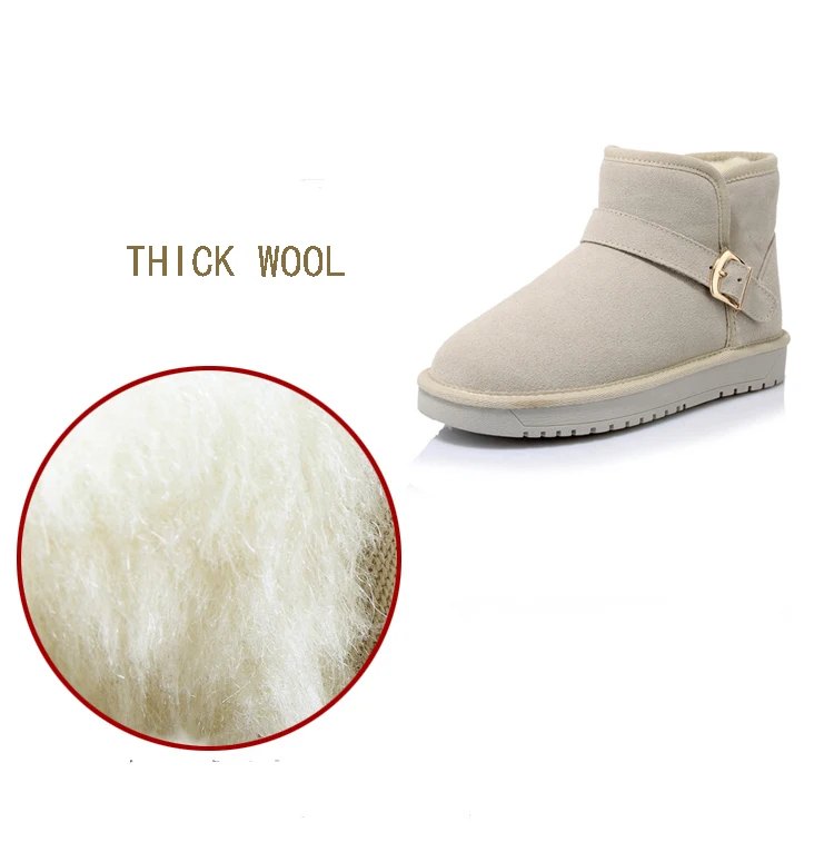 2019 зимние женские ботинки из натуральной кожи зимняя обувь на плоской подошве