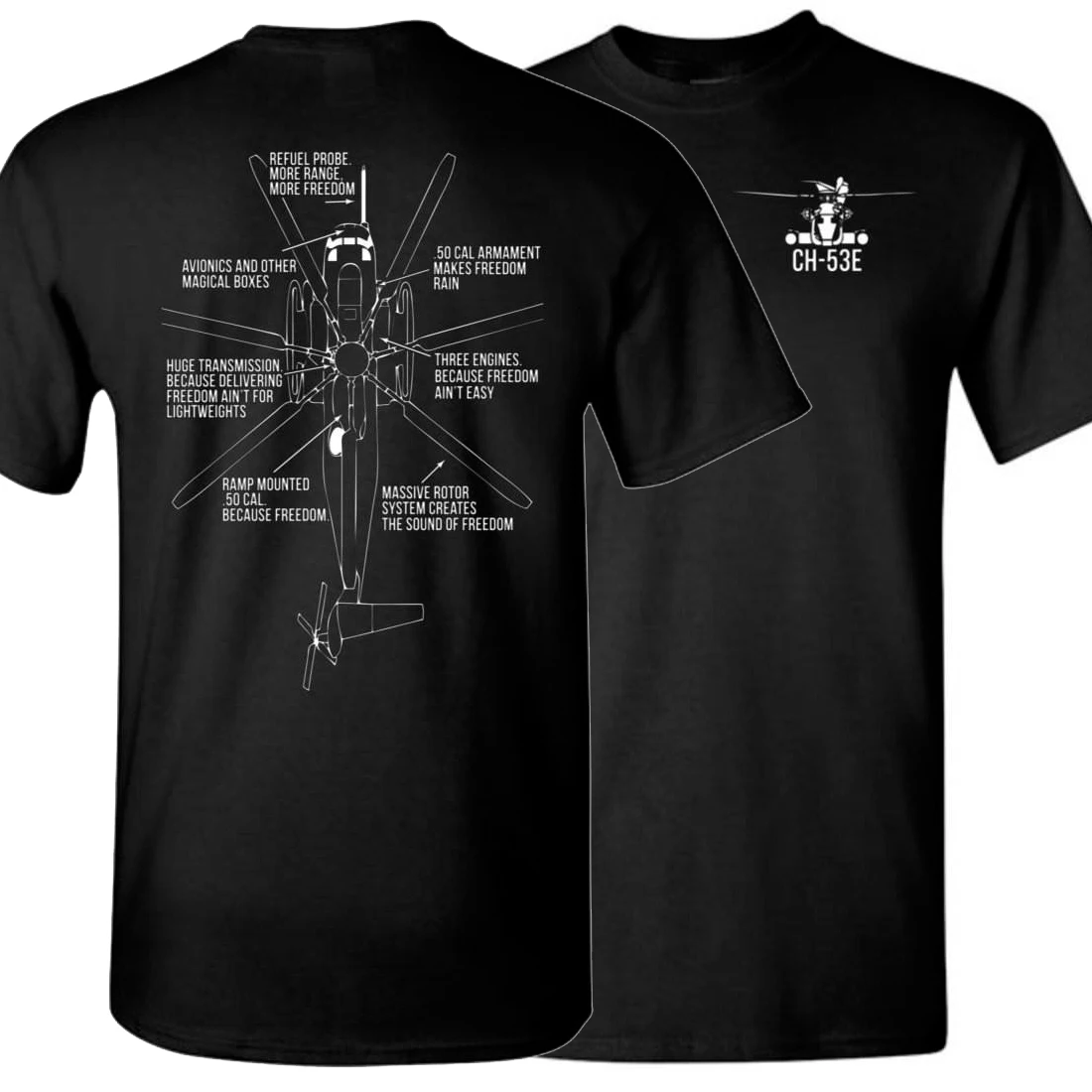 

Creative Design CH-53 Super Stallion Transport Helicopter T-Shirt. Summer Cotton Short Sleeve O-Neck Mens T Shirt New S-3XL