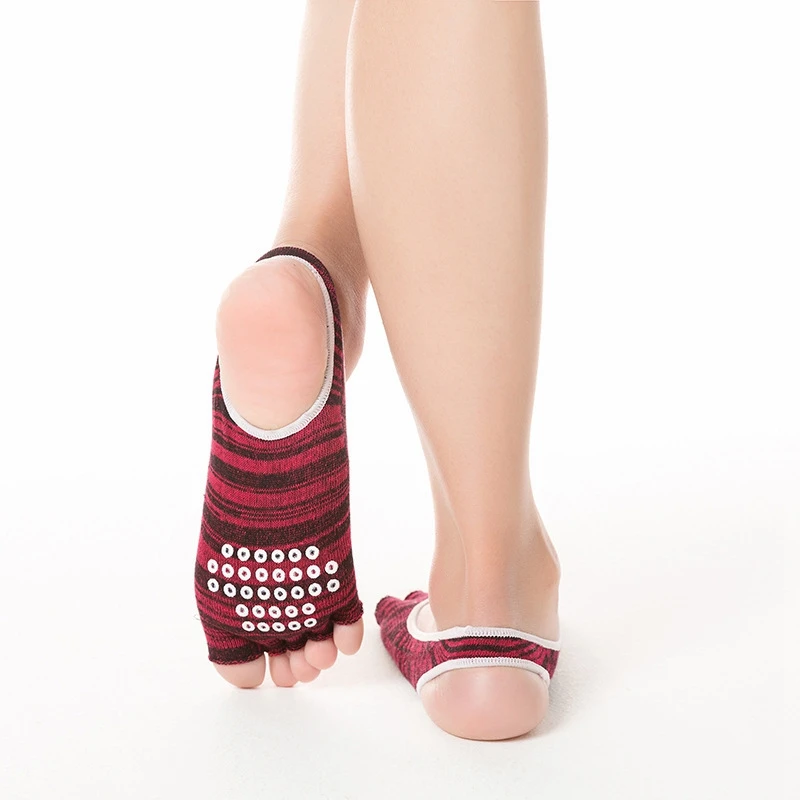 Новые женские спортивные носки для йоги с пятью носками женская спортивная