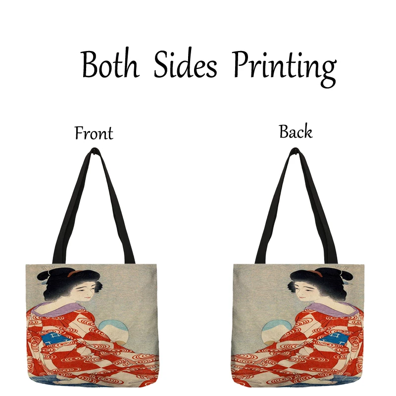 2021 Женская Дамская Сумка-тоут Сумочка Классическая японская Гора Фудзи пейзаж