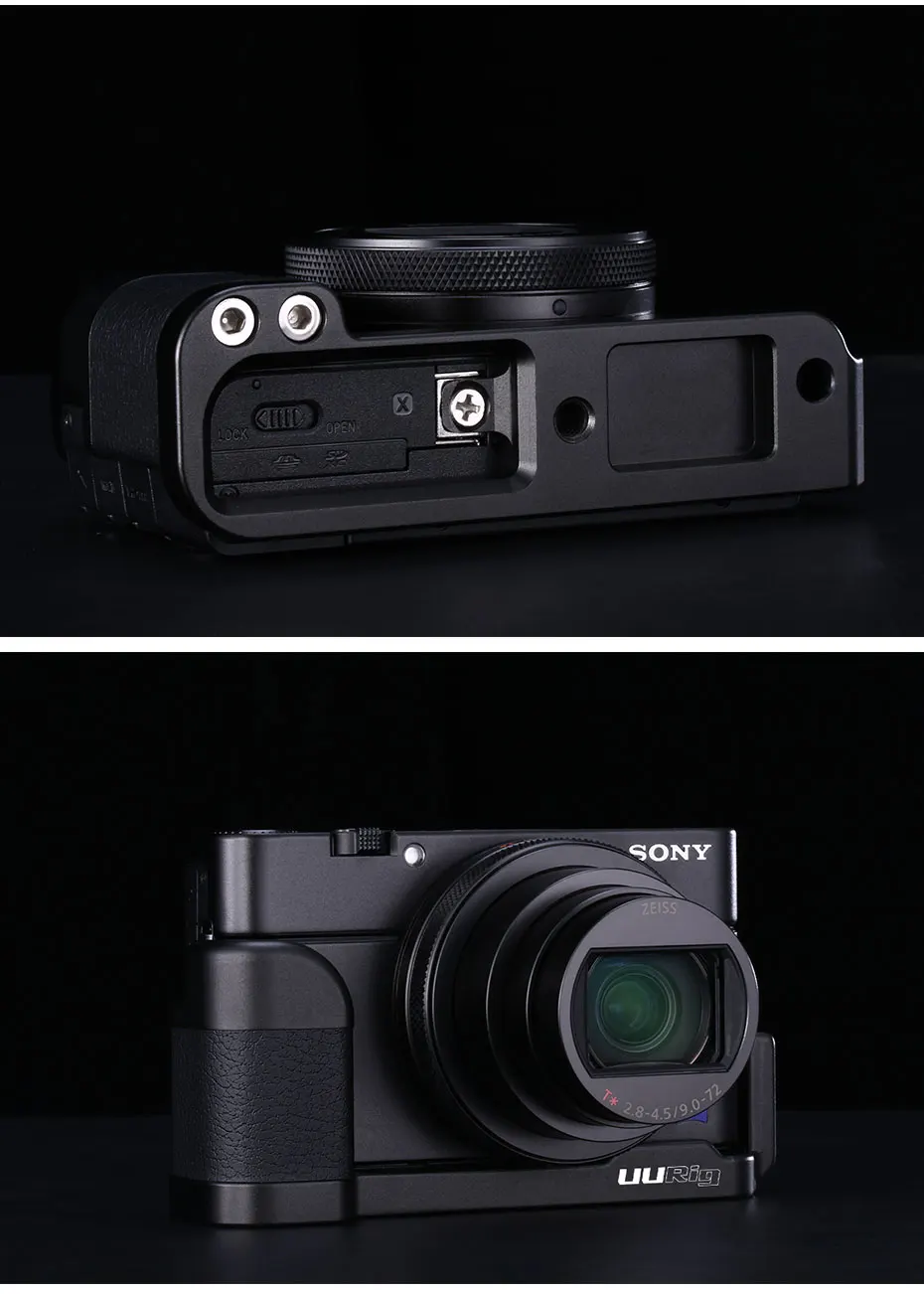 UURig R017 микрофон L Тип рукоятка для камеры sony RX100 VII/M1-M6 алюминиевый L Кронштейн пластина для микрофона светодиодный свет видео