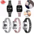 Ремешок для спортивных часов для Fitbit Versa, алюминиевый ремешок для Fitbit Versa, модный металлический сменный ремешок, браслет, аксессуар