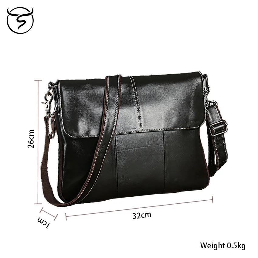 Мужские сумки через плечо из натуральной кожи сумки-мессенджеры портфели