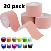 20 pack sport cotton elastic kinesiology tape knee elbow protector adhesive bandage muscle recovery waterproof breathable