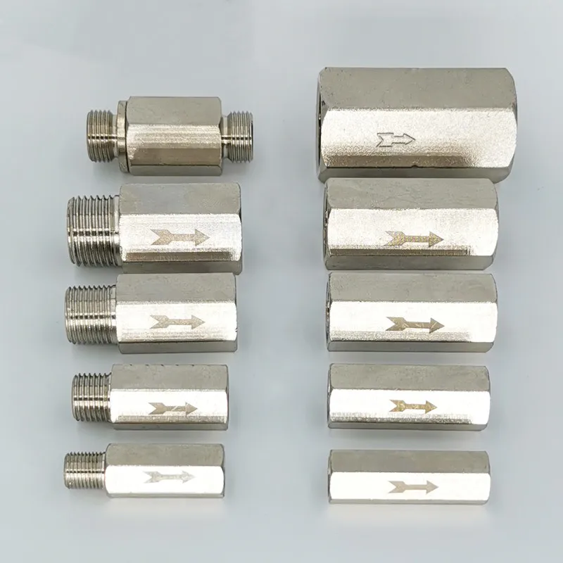 Латунный пневматический односторонний обратный клапан невозвратный трубные