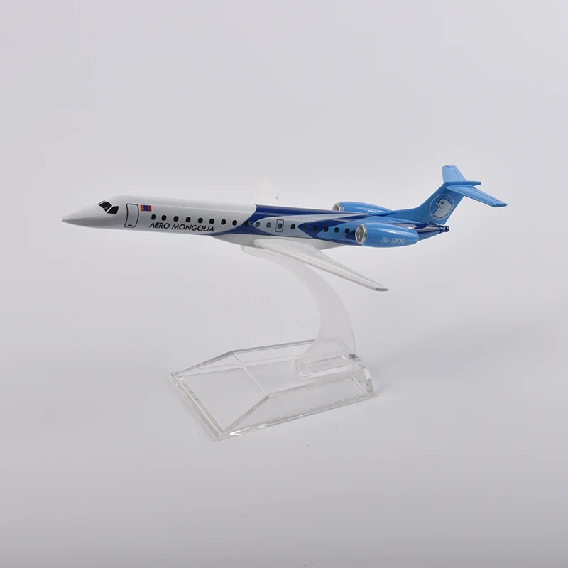 JASON TUTU-avi&oacute;n mongol ERJ145 de 16cm, modelo de avi&oacute;n, Metal fundido a presi&oacute;n, escala 1/400, env&iacute;o directo de f&aacute;brica-1