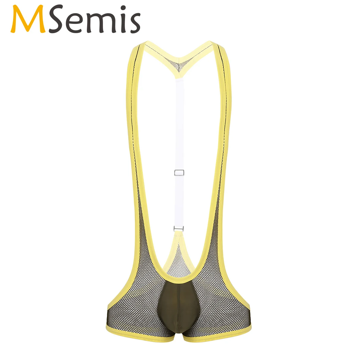 Мужское прозрачное ажурное нижнее белье MSemis сексуальное эротическое на