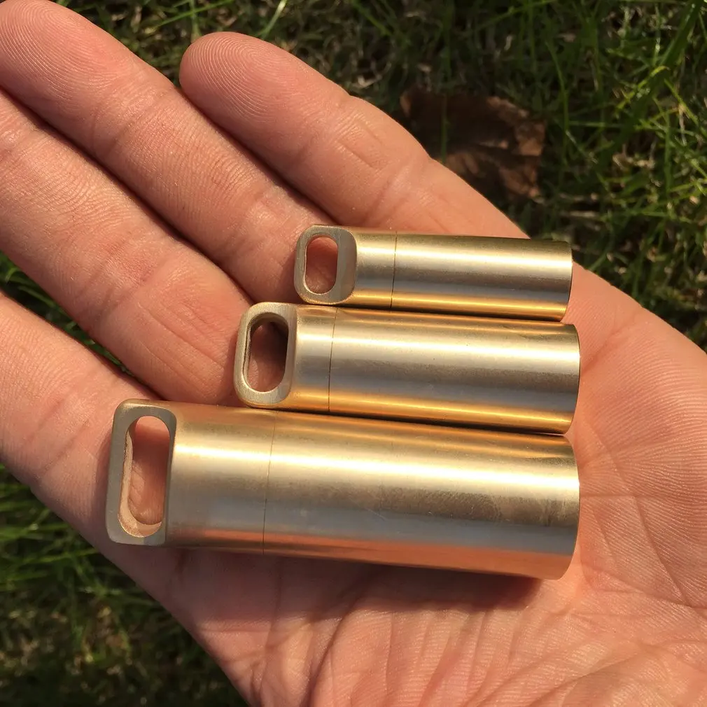 

Латунная герметичная мини-герметичная Водонепроницаемая фотобокс, подвеска для парфюма, чехол для духов, инструменты для повседневного ис...