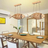 japanese style fish bamboo pendant lights southeast asian garden bedroom led creative mermaid personality pendant lamps