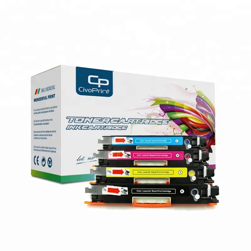 Цветной тонер картридж Civoprint Cf350A 351A 352A 353A совместимый с hp Color LaserJet Pro MFP M176n