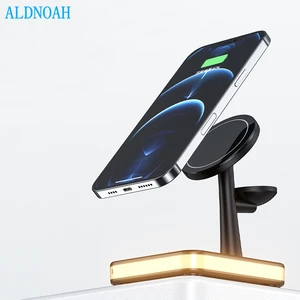 aldnoah magnetic 25w wireless charger dock for apple iphone 12 pro iwatch for airpods fast charging brackets station charging free global shipping