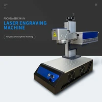 UV Laser Marking Machine 3W Ultraviolet Rays Laser Source For Glass Crystal Photo Marble Stone Marking Engraver Tools