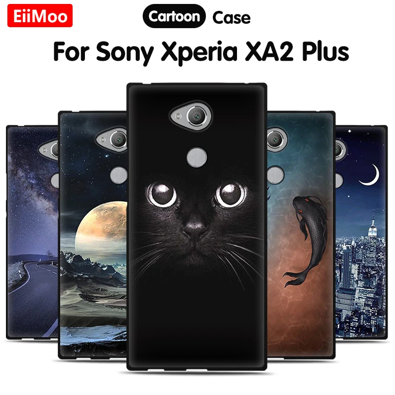 Чехол EiiMoo для телефона Sony Xperia XA2 Plus силиконовый мягкий чехол с милым рисунком XA 2 |