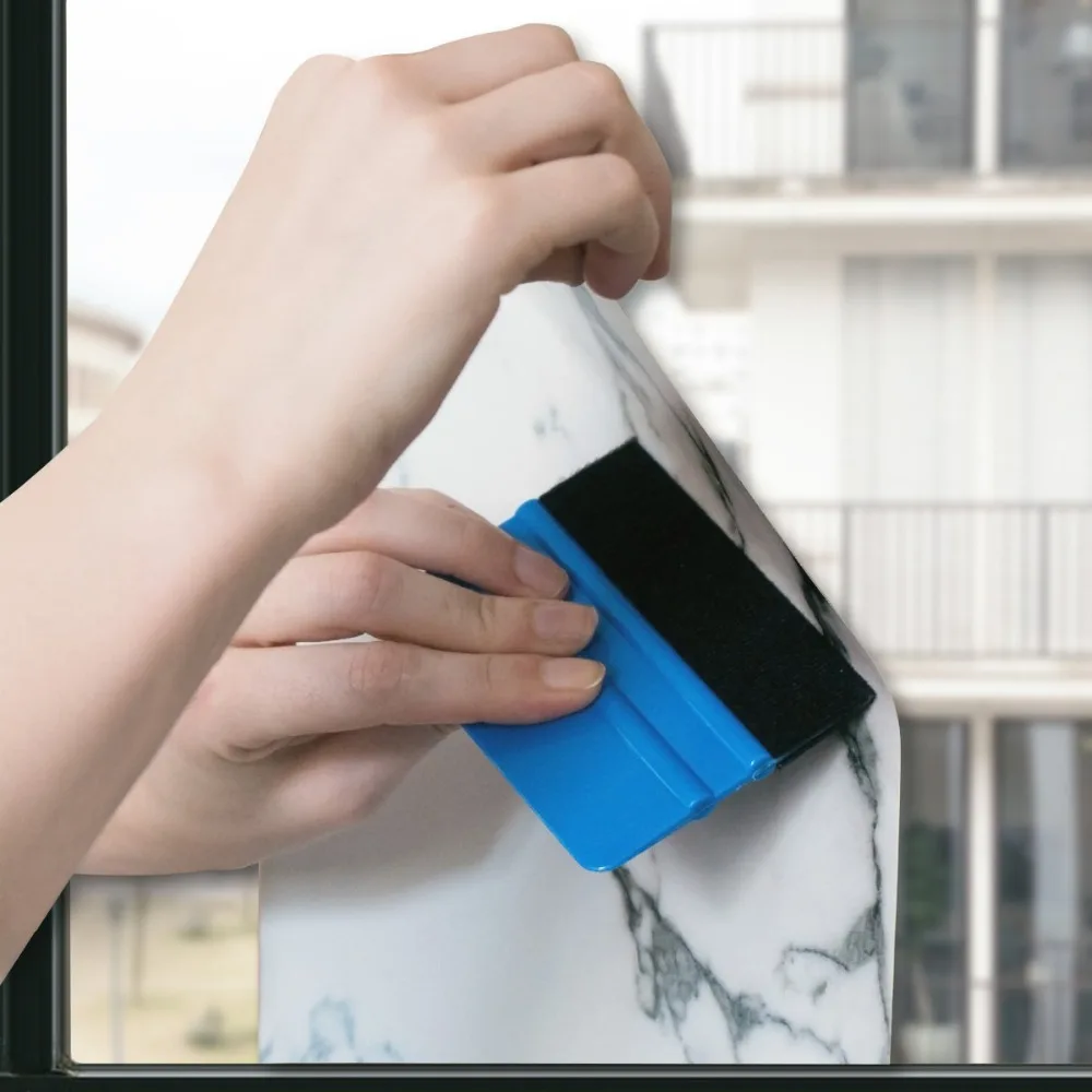 1 шт. автомобиль виниловой оберточной пленки инструменты синий скребок с