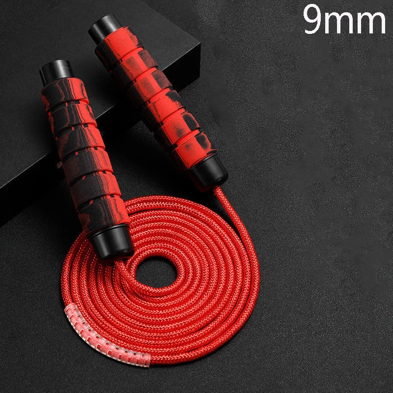 Boxing Jump Rope Crossfit  Skipping Rope Heavy Foam Grip Handles for Fitness Workouts Endurance Strength Training