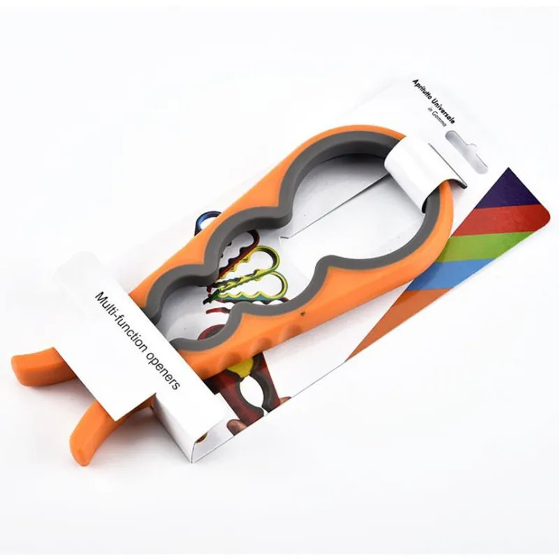 

1PC New 4 In 1 Lid Jar Opener Practical Manual Nonslip Can Lid Screw Opener Kitchen Gadget Bottle Opener Kitchen Accesories