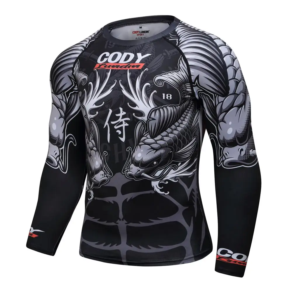 Футболка MMA herren rashguard jiu jitsu bjj футболка Langarm фитнес Муай Тай Бокс спортивный пуловер Рашгард MMA boxen Jersey
