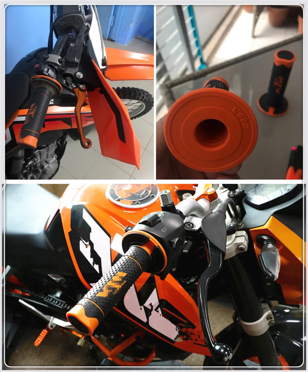 

7/8 "22 24mm motorcycle rubber grip Accessories for KTM Duke 390 790 EXC EXCF 125 200 250