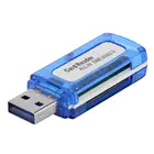 Кардридер 4 в 1, USB 2,0, для карт Micro SD, TF, MS, Micro M2