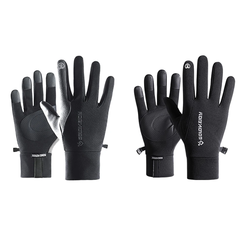 

Зимние ветрозащитные теплые перчатки для велоспорта Нескользящие перчатки с пальцами для сенсорных экранов для активного отдыха теплые пе...