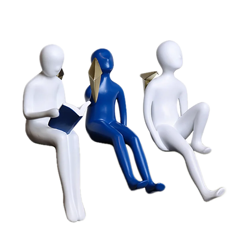 Абстрактные Фигурки статуя оригами журавль Декор персонажи из смолы