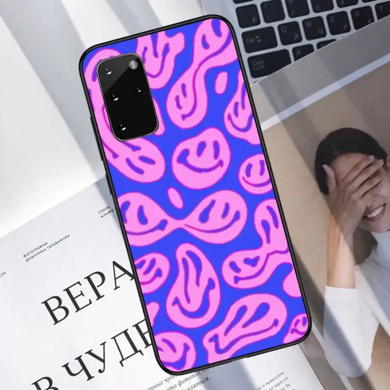 

Funny smiley colorful Phone Case For Samsung galaxy S 7 8 9 10 20 edge A 6 10 20 30 50 51 70 note 10 plus