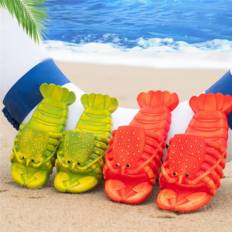 Funny Slippers Man Footwear Family House Shoes Women Large Size Summer Beach Slippers Boys Unisex Lobster Slippers U3