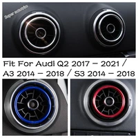 air condition ac outlet vent cover trim 4pcs fit for audi q2 2017 2021 a3 2014 2018 s3 2014 2018 interior accessories