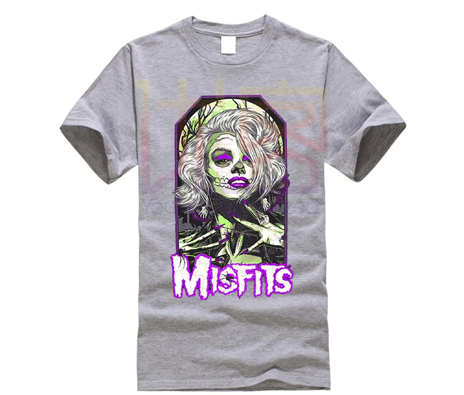 Мужская футболка Misfits оригинальный Misfit скелет череп s черная забавная Новинка для
