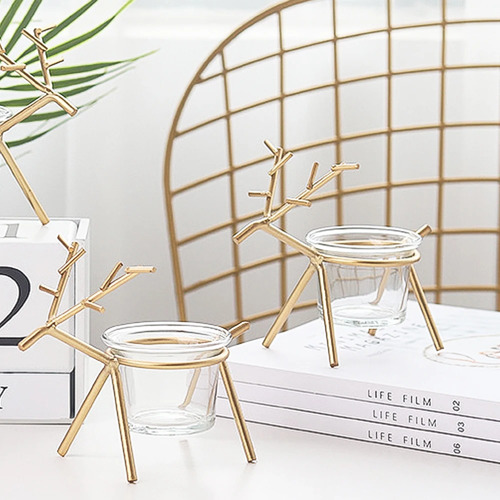 Рождественский подсвечник украшение для стола подарок на Рождество дома Новый